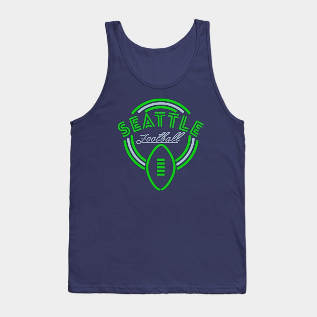 Neon Sign Seattle Football Tank Top by MulletHappens